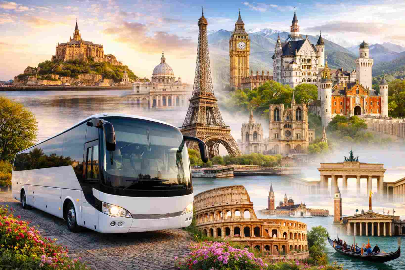 European Tours & Sightseeing with Coach & Minibus Hire
